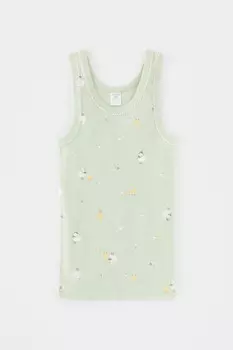 Майка для девочки для девочек CROCKID, К 1181, цвет - голубой