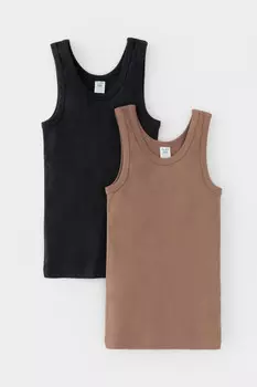 Майка для мальчика для мальчиков CROCKID, К 1182-2уп, цвет - серый