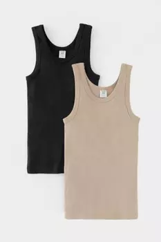 Майка для мальчика в упаковке 2 шт для мальчиков CROCKID, К 1182-2уп, цвет - серый