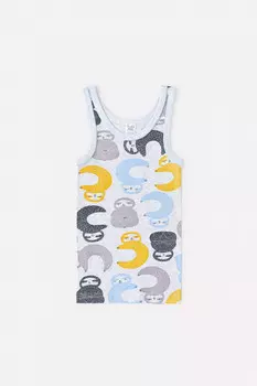 Майка для мальчиков CROCKID, К 1101, цвет - светло-серый5