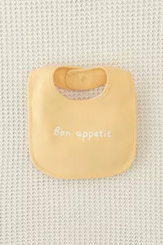 Нагрудник для новорожденных CROCKID, К 8526, цвет - желтый