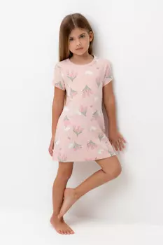 Ночная сорочка для девочек CROCKID, К 1156, цвет - розовый