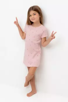 Ночная сорочка для девочек CROCKID, К 1156, цвет - розовый