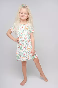 Ночная сорочка для девочек CROCKID, К 1156, цвет - сахар