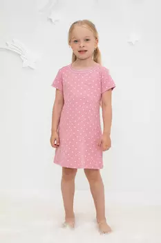 Ночная сорочка для девочек CROCKID, К 1156, цвет - розовый