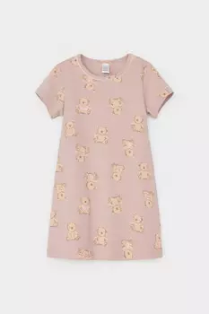 Ночная сорочка для девочек CROCKID, К 1156, цвет - кофейный