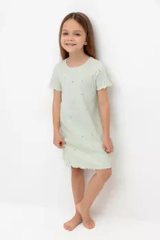 Ночная сорочка для девочек CROCKID, К 1180, цвет - зеленый
