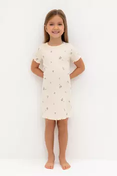 Ночная сорочка для девочек CROCKID, К 1180, цвет - бежевый