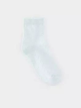Носки длинные ажурные для девочки для девочек CROCKID, К 9686/1 АТ, цвет - минт