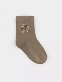 Носки длинные детские для мальчиков CROCKID, К 9570/37 ФВ, цвет - коричневый