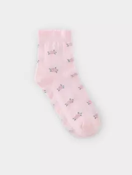 Носки длинные для девочки для девочек CROCKID, К 9665/3 АТ, цвет - розовый
