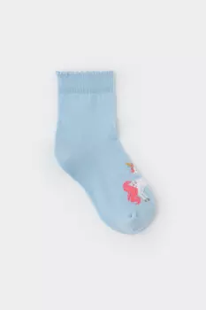 Носки для девочки для девочек CROCKID, К 9683/4 АТ, цвет - голубой