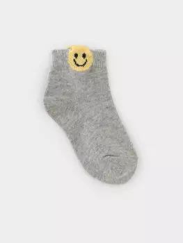 Носки короткие детские для мальчиков CROCKID, К 9571/22 ФВ, цвет - серый