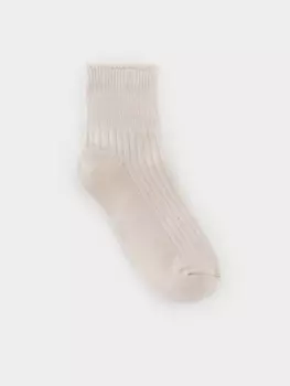 Носки короткие для девочки для девочек CROCKID, К 9690/2 АТ, цвет - бежевый