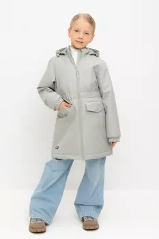 Пальто для девочек CROCKID, ВК 32152/9 УЗГ, цвет - серый