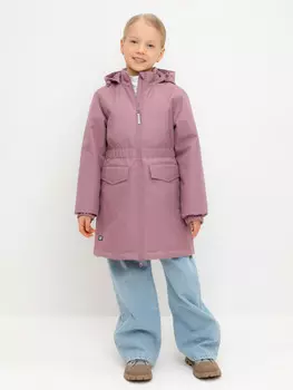 Пальто для девочек CROCKID, ВК 32152/7 УЗГ, цвет - фиолетовый