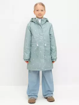 Пальто для девочек CROCKID, ВК 32172/н/2 УЗГ, цвет - зеленый