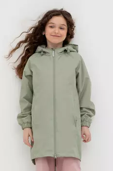Пальто для девочек CROCKID, ВК 32174/3 УЗГ, цвет - зеленый