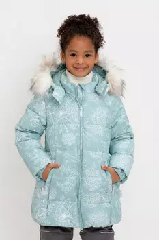 Пальто для девочек CROCKID, ВК 34067/н/2 УЗГ, цвет - голубой
