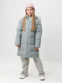 Пальто для девочек CROCKID, ВК 34069/3 УЗГ, цвет - зеленый