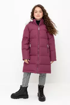 Пальто для девочек CROCKID, ВК 34069/2 УЗГ, цвет - фиолетовый