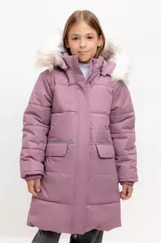 Пальто для девочек CROCKID, ВК 38094/7 УЗГ, цвет - фиолетовый
