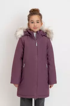 Пальто для девочек CROCKID, ВК 38104/1 УЗГ, цвет - фиолетовый