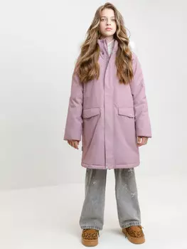 Пальто для девочек CROCKID, ВК 38107/10 ГР, цвет - светло-розовый