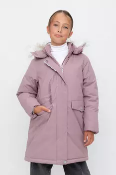 Пальто для девочек CROCKID, ВК 38107/8 ГР, цвет - розовый