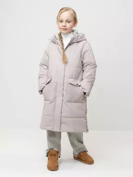 Пальто для девочек CROCKID, ВК 38128/2 УЗГ, цвет - серый