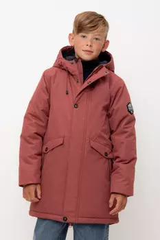 Пальто для мальчика с утеплителем нового поколения для мальчиков CROCKID, ВК 36097/2 ГР, цвет - коричневый