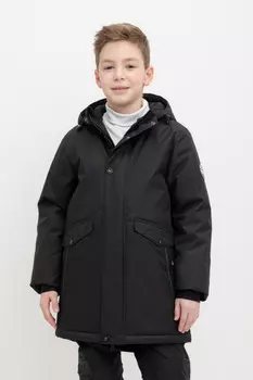 Пальто с утеплителем нового поколения для мальчиков CROCKID, ВК 36097/4 ГР, цвет - темно-серый