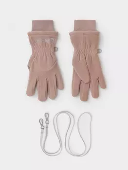 Перчатки для девочек CROCKID, ФЛ 10001/25/41 ГР, цвет - фиолетовый