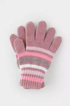 Перчатки для девочек CROCKID, КВ 10000/24ш, цвет - розовый