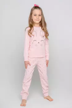 Пижама для девочек CROCKID, К 1541/24, цвет - розовый