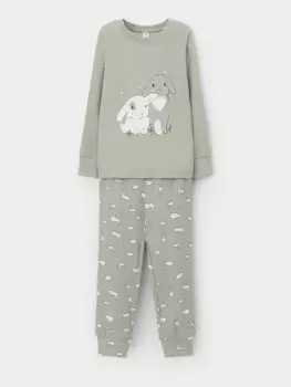 Пижама для девочек CROCKID, К 1541, цвет - хаки