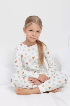 Пижама для девочек CROCKID, К 1552/24, цвет - сахар