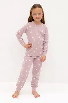 Пижама для девочек CROCKID, К 1552, цвет - розовый