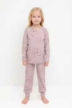 Пижама для девочек CROCKID, К 1561, цвет - розовый