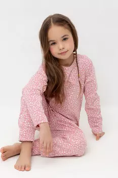 Пижама для девочек CROCKID, К 1561, цвет - розовый