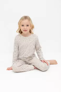 Пижама для девочек CROCKID, К 1561, цвет - сливки2