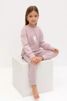 Пижама для девочек CROCKID, К 1581, цвет - розовый