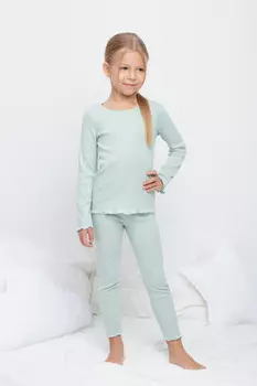 Пижама для девочек CROCKID, К 1588, цвет - голубой