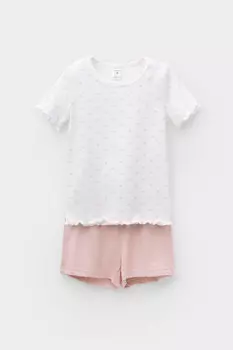 Пижама для девочек CROCKID, К 1596, цвет - сахар