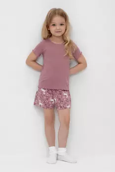 Пижама для девочек CROCKID, К 1596, цвет - розовый
