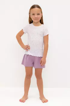 Пижама для девочек CROCKID, К 1596, цвет - фиолетовый