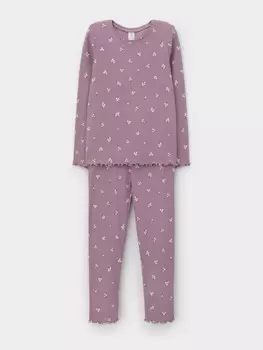 Пижама для девочек CROCKID, К 1618, цвет - розовый