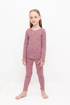 Пижама для девочек CROCKID, К 1618, цвет - розовый