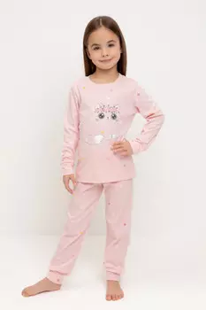 Пижама для девочек CROCKID, К 1621, цвет - розовый