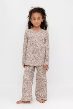 Пижама для девочек CROCKID, К 1622, цвет - бежевый